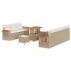 vidaXL Havesofa S&aelig;t 10 stk. Beige polyrattan