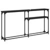 vidaXL Konsolbord Sort eg 146 x 22.5 x 75 cm Konstrueret tr&aelig;