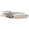 vidaXL Gulv seng ramme Naturfarvet 80 x 210 cm Massiv fyrretr&aelig;