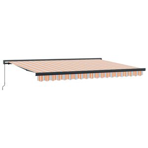 vidaXL Udtr&aelig;kkelig markise Orange og Gr&aring; 400 &times; 300 cm