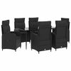 vidaXL Sofa Bord S&aelig;t 7 stk. PE rattan og pulverlakeret st&aring;l