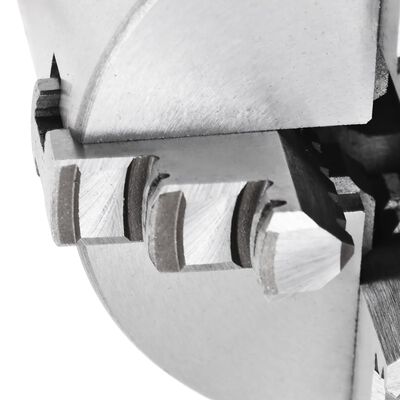 vidaXL selv-centrerende patron til drejebænk 4 kæber 80 mm stål