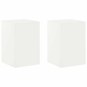 vidaXL Planteholder 2 pcs Hvid 40 x 40 x 60 cm St&aring;l