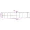 vidaXL plantekasse 367x140x68 cm galvaniseret st&aring;l brun