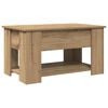 vidaXL sofabord 79x49x41 cm konstrueret tr&aelig; kunsteg