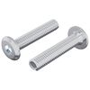 vidaXL L&aring;seskrue Ensfarvet 2 pcs S&oslash;lv M6 x 30 mm St&aring;l