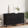 vidaXL Sideboard 2 pcs Sort eg 60 x 35 x 70 cm