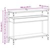vidaXL Konsolbord med hylde Sort eg 100 x 29 x 75 cm Konstrueret tr&aelig;