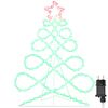 vidaXL Lys i form af et juletre 144 LED'er Flerfarvet 78 x 58 cm PVC