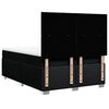vidaXL kontinentalseng med madras 140x190 cm stof sort