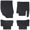 vidaXL Bilm&aring;tte 4 pcs Sort passer til Toyota C-HR hybrid TPE
