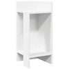 vidaXL sidebord med hylde Hvid 25,5x27x60 cm