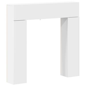 vidaXL Pejseramme Hvid 102 x 18 x 100,5 cm Konstrueret tr&aelig;
