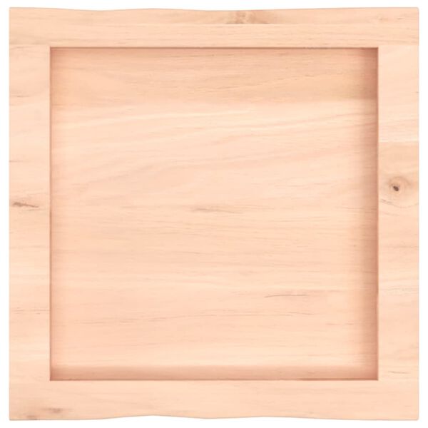 vidaXL bordplade 40x40x(2-6)cm naturlig kant ubehandlet massivt tr&aelig;