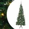 vidaXL Hj&oslash;rne Kunstigt Juletr&aelig; med 300 LED'er Gr&oslash;n 180 cm PVC og metal