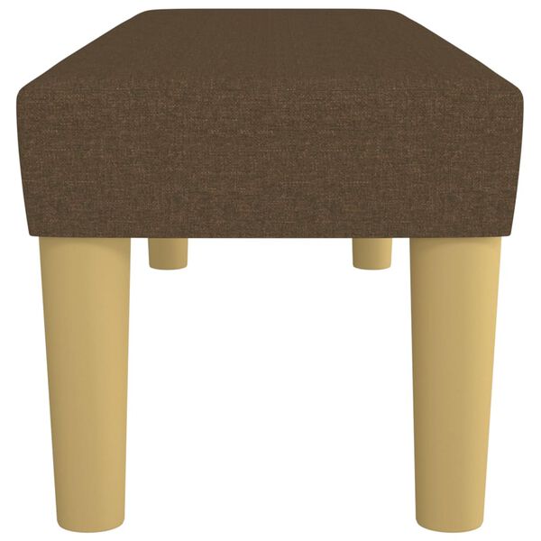 vidaXL bænk 100x30x30 cm stof mørkebrun