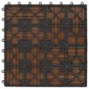 vidaXL Terrasse Flise 11 pcs Teaktr&aelig; 30 x 30 cm WPC