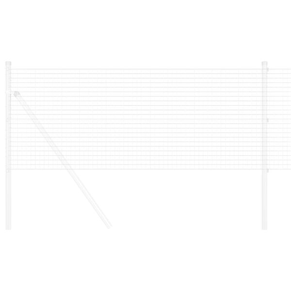 vidaXL Svejset Tr&aring;dhegn S&oslash;lv 0.8 x 100 m