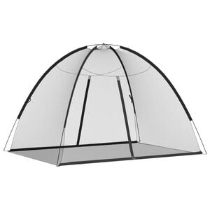 vidaXL myggenet med d&oslash;re 200x150x140 cm tr&aring;dnet sort