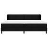 vidaXL Box spring seng med madras Sort 200 x 200 cm Stof