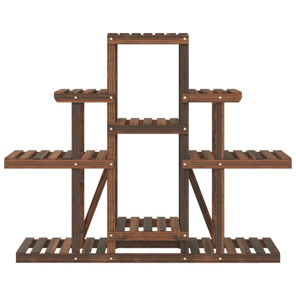 vidaXL blomsterstativ 110x25x98 cm massivt fyrretræ