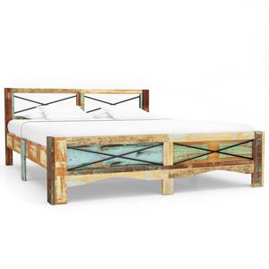 vidaXL sengestel 180x200 cm massivt genbrugstr&aelig;