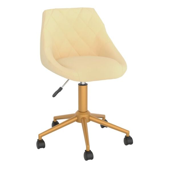 vidaXL drejelige spisebordsstole 4 stk. fl&oslash;jl cremefarvet