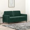 vidaXL 2-personers sofa 140 cm fløjl mørkegrøn