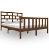 vidaXL sengeramme 140x200 cm massivt fyrretr&aelig; gyldenbrun