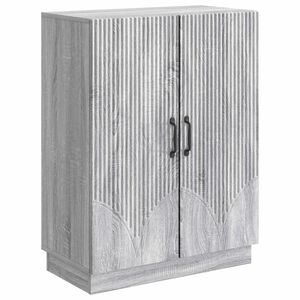 vidaXL Sideboard Gr&aring; sonoma-eg 66 x 34,5 x 87 cm Konstrueret tr&aelig;