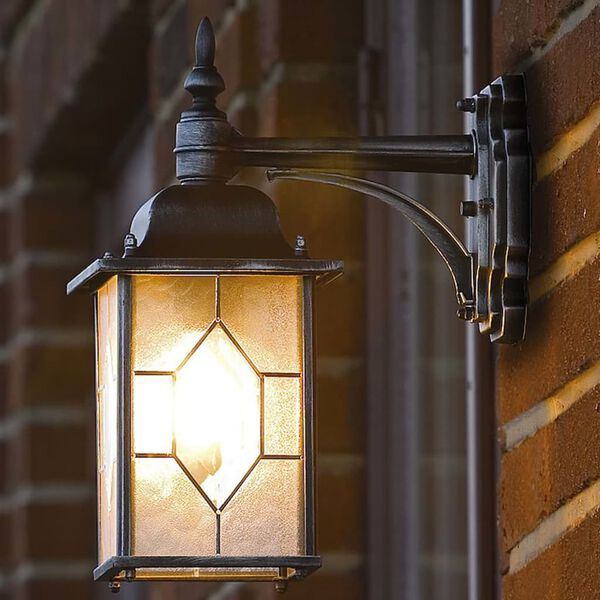 KONSTSMIDE v&aelig;glampe Milano sort og s&oslash;lvfarvet