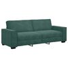 vidaXL 3-personers sofa 180 cm fløjl mørkegrøn