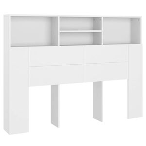 vidaXL sengegavlskab hvid 140x19x103,5 cm