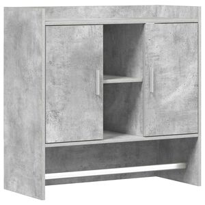 vidaXL V&aelig;ghylde V&aelig;gmonteret Betongr&aring; 80 x 36 x 80 cm Konstrueret tr&aelig;