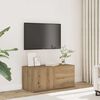 vidaXL tv-bord 80x34x35,5 cm konstrueret tr&aelig; kunsteg