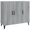 vidaXL skab 90x34x80 cm konstrueret tr&aelig; gr&aring; sonoma-eg