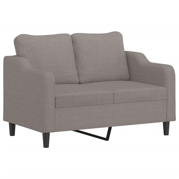 vidaXL 2-personers sofa 120 cm stof gr&aring;brun