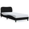 vidaXL sengeramme uden madras Hvar 90x190 cm stof sort