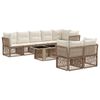 vidaXL Havesofa S&aelig;t 8 stk. Beige polyrattan