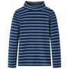 Lang&aelig;rmet T-shirt til b&oslash;rn str. 128 marinebl&aring;