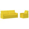 vidaXL Sofa S&aelig;t 2 pcs Lys Gul Stof