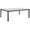 vidaXL udend&oslash;rs spisebord 200x150x74 cm polyrattan sort