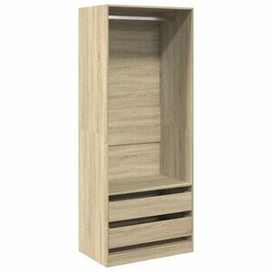 vidaXL kl&aelig;deskab 80x50x200 cm konstrueret tr&aelig; sonoma-eg