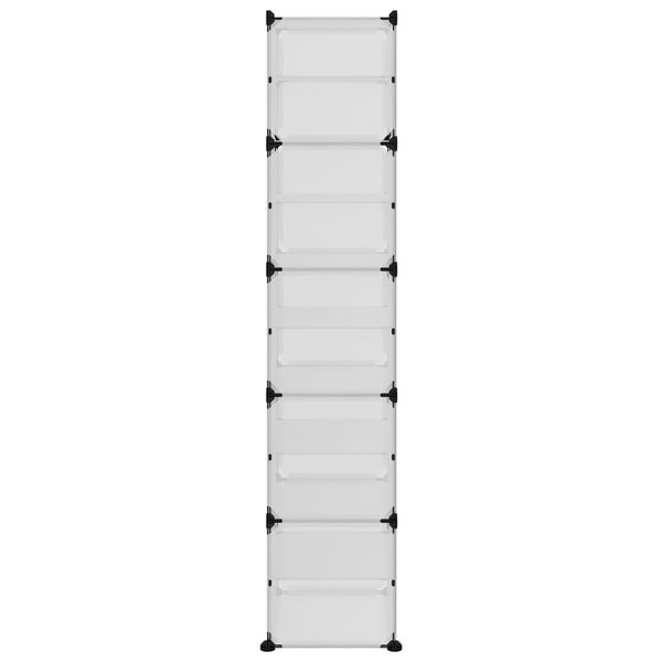 vidaXL skoreol 44x31,5x153,5 cm PP transparent