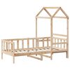 vidaXL daybed med tag 90x190 cm massivt fyrretr&aelig;