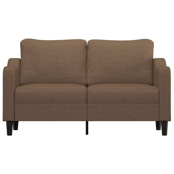vidaXL 2-personers sofa 140 cm stof brun