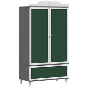 vidaXL B&oslash;rns kreative opbevaring ROROS Gr&aring; og Hvid 90 x 45 x 165 cm