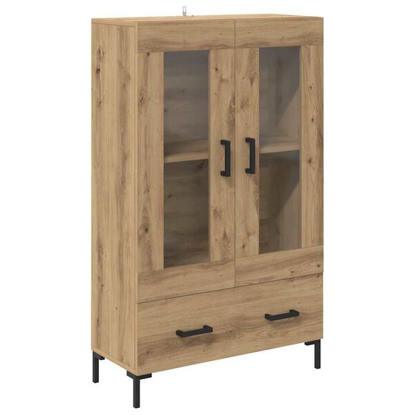 vidaXL Highboard Artisan Egetr&aelig; 69,5 x 31 x 115 cm Konstrueret tr&aelig;