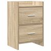 vidaXL Sengeborde Sonoma-eg 40 x 30 x 60 cm Konstrueret tr&aelig;