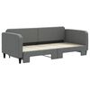 vidaXL daybed med udtræk 90x200 cm stof mørkegrå